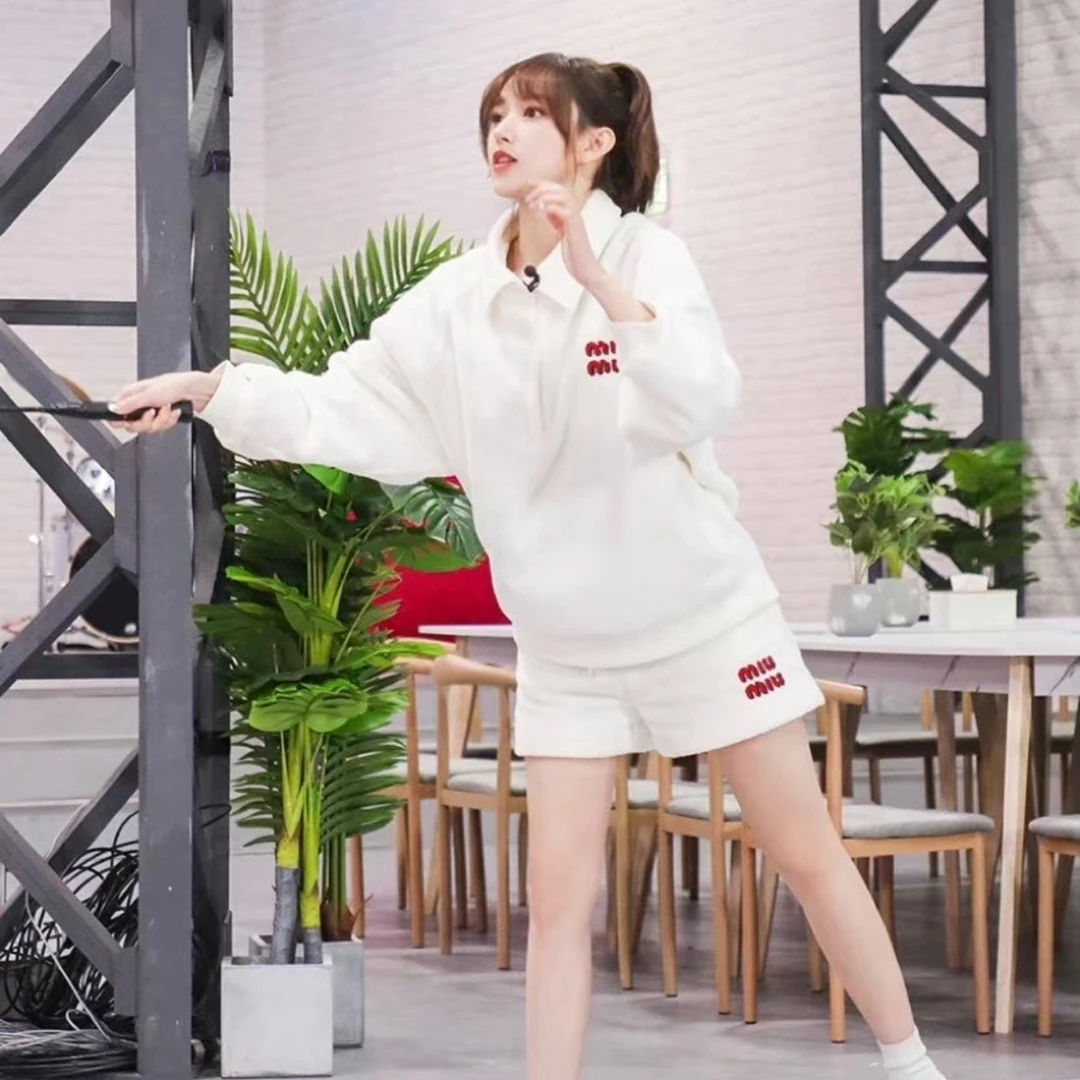 全新未使用 MIU MIU/缪缪 字母logo条纹短裤/36