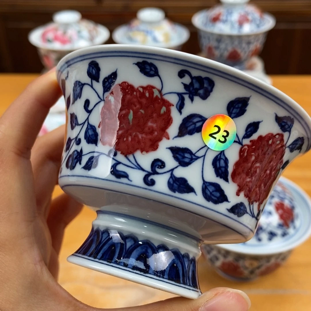 手绘现代茶具非古董