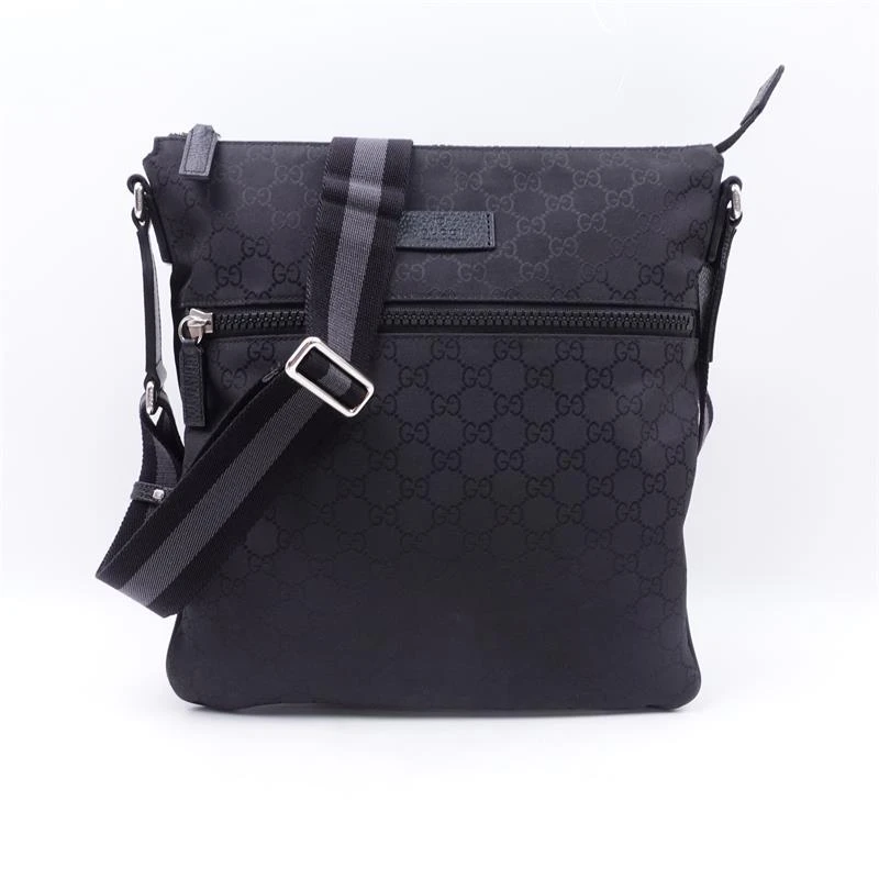 95新 GUCCI/古驰 古驰黑色老花帆布 斜挎包T_ZY0000419592