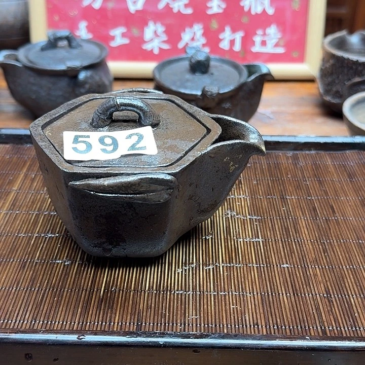 纯手工制作粗陶茶具