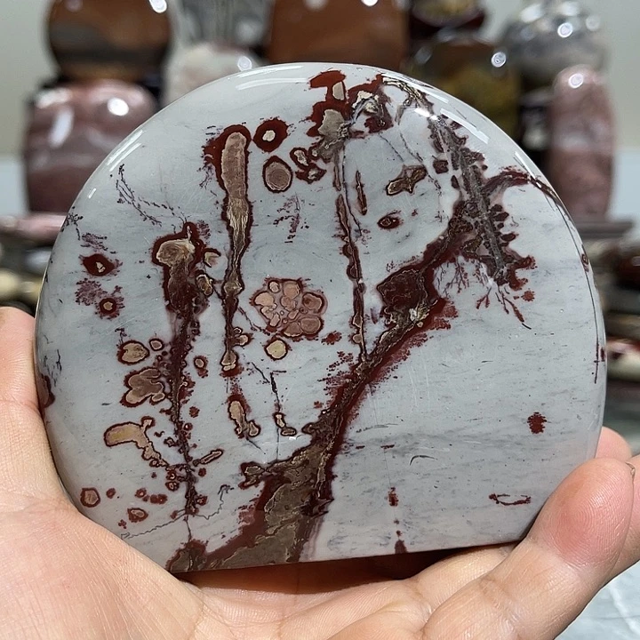 广西石石**刻天然国画石摆件