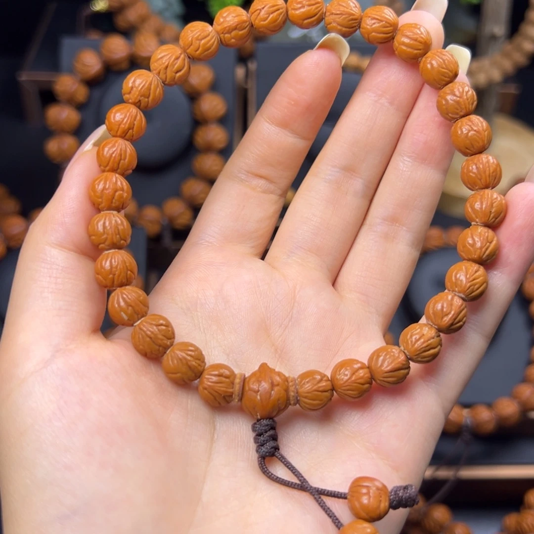 ****⁹手串桃核野生玉龙脊0.9