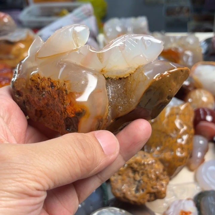 玛瑙/玉髓未镶嵌吊坠(不含链)