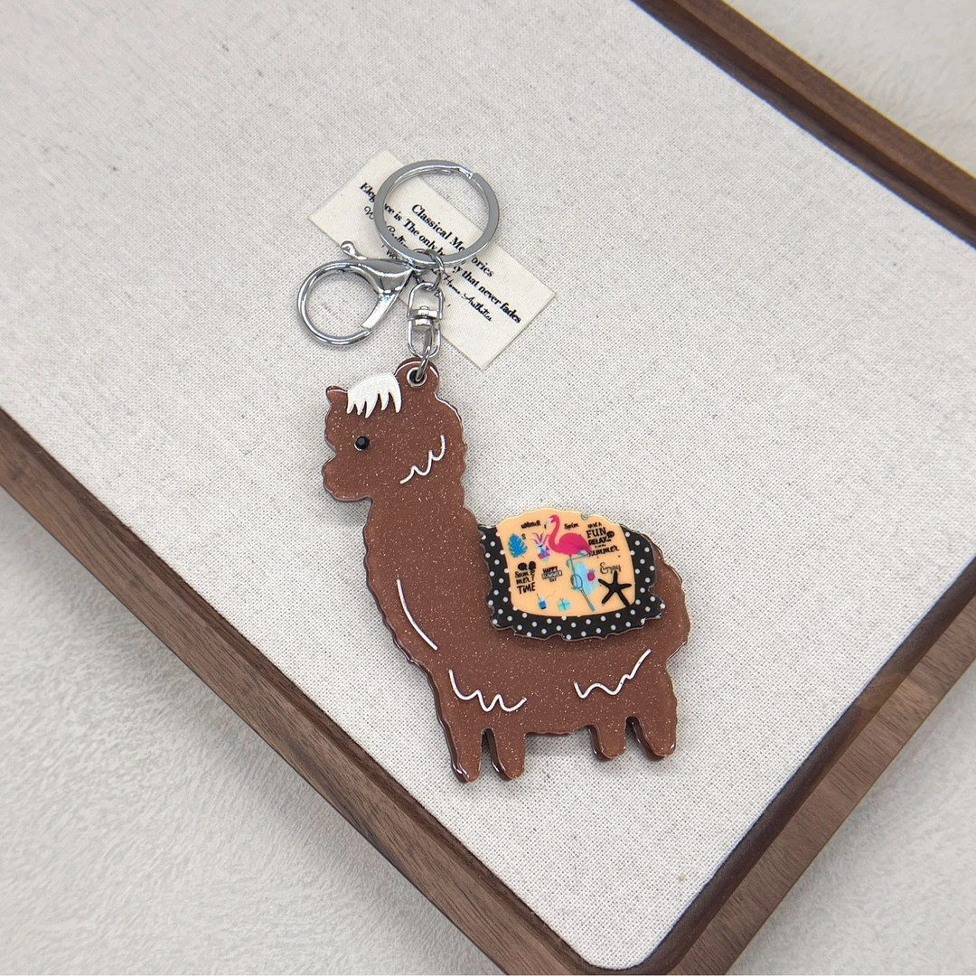 BAOSHATI/宝莎缇 非金属树脂吊坠 F-339羊驼挂件