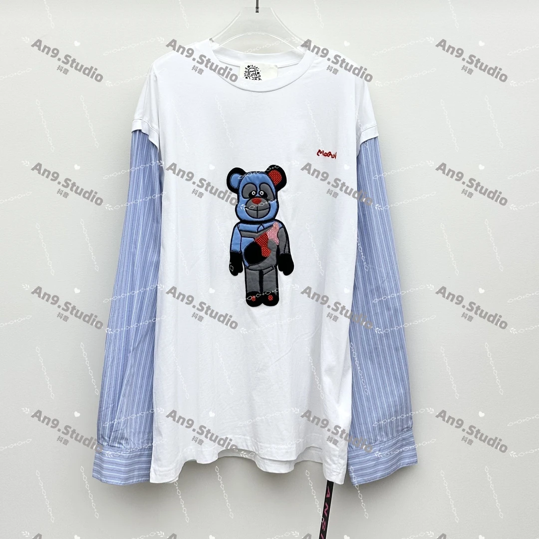 AN9.Studio︱新款百搭时尚潮流小众甜酷风拼接假两件T恤A013