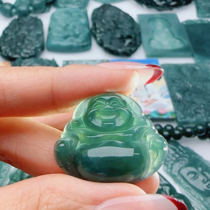 翡翠未镶嵌颈饰多样性发货天然A货翡翠