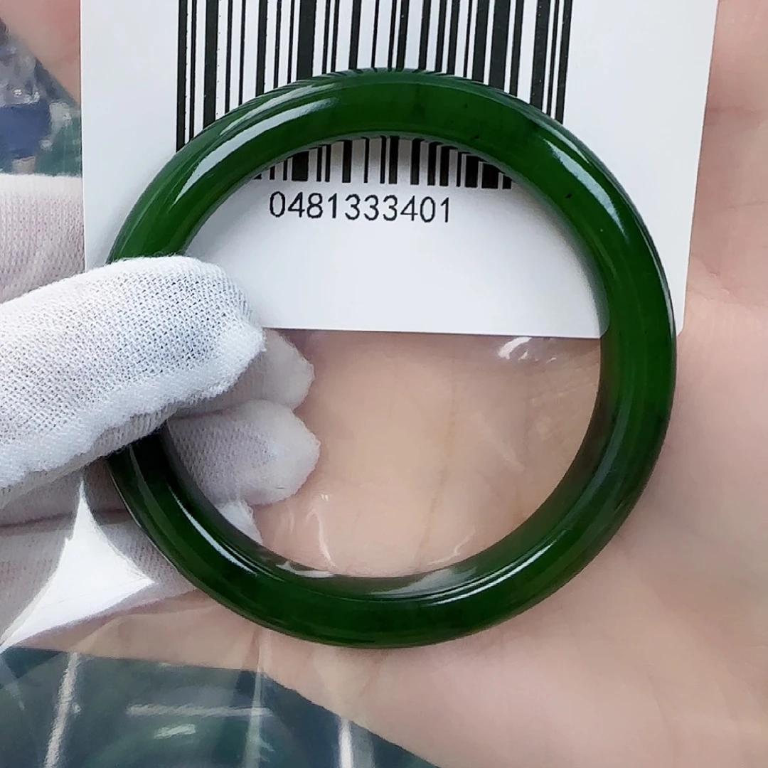 和田玉（碧玉）手镯未镶嵌57