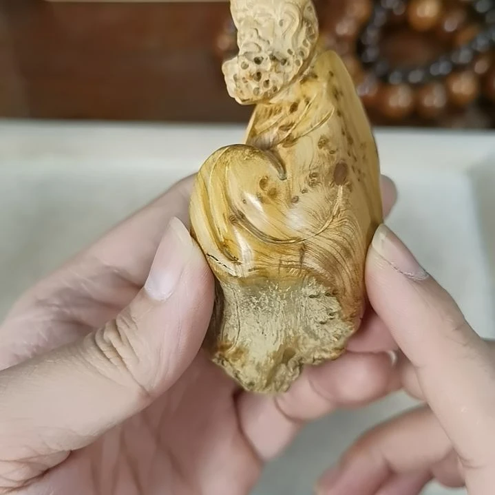 柏木（崖柏）把件达摩手把件