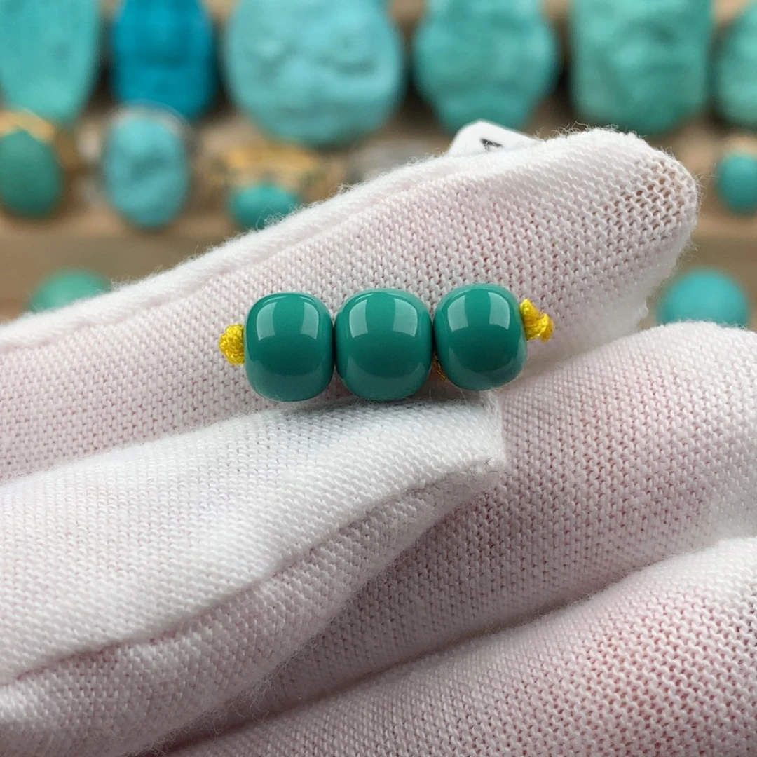 绿松石配饰未镶嵌卡7.3*7.7*7.3