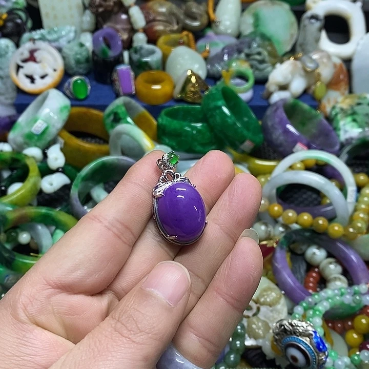 颈饰未镶嵌翡翠缅甸翡翠首饰配饰