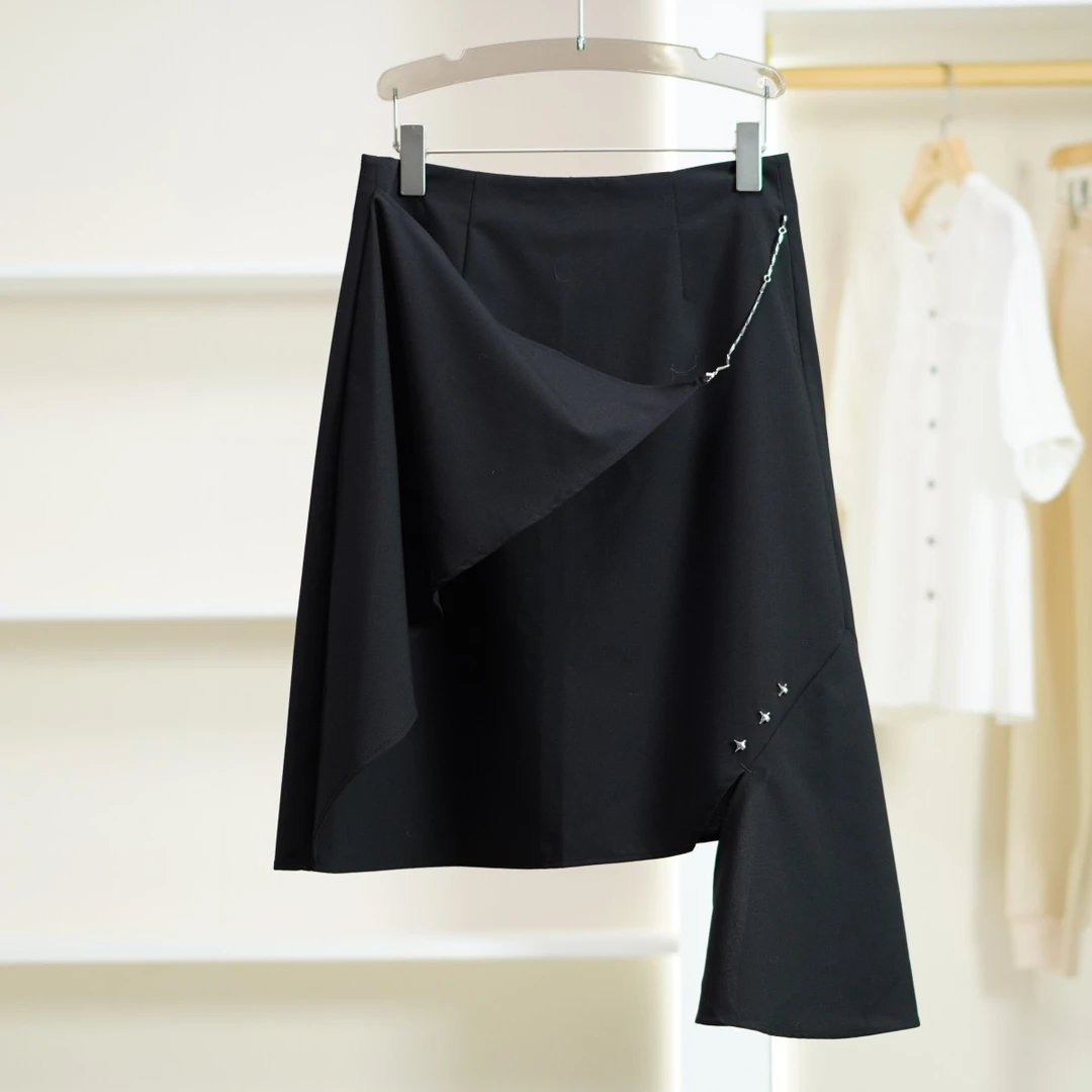 麦迪尚品【H】K009女装夏简约时尚不规则百搭半身裙 C组