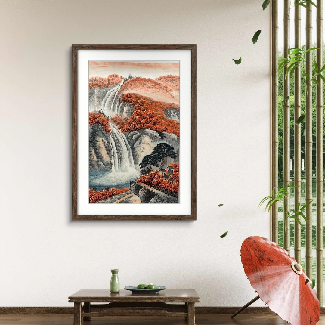 【红山水】张恒禄60cm*85cm亲笔手绘礼盒作品