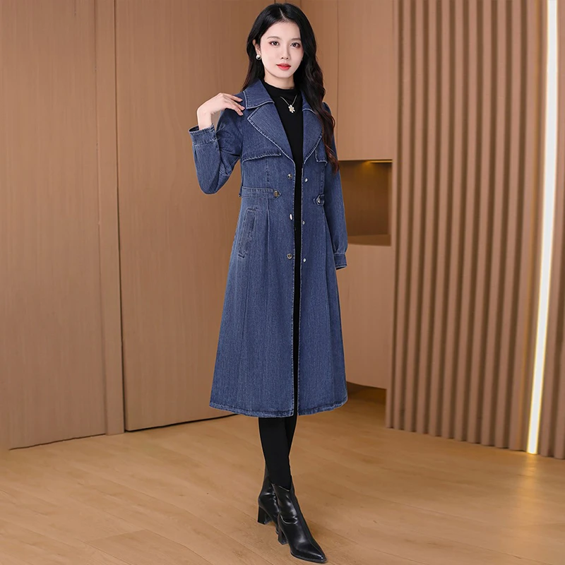 【可蓓儿】杭州意法风衣女款2025新款春秋外套牛仔今年爆高端妈妈装