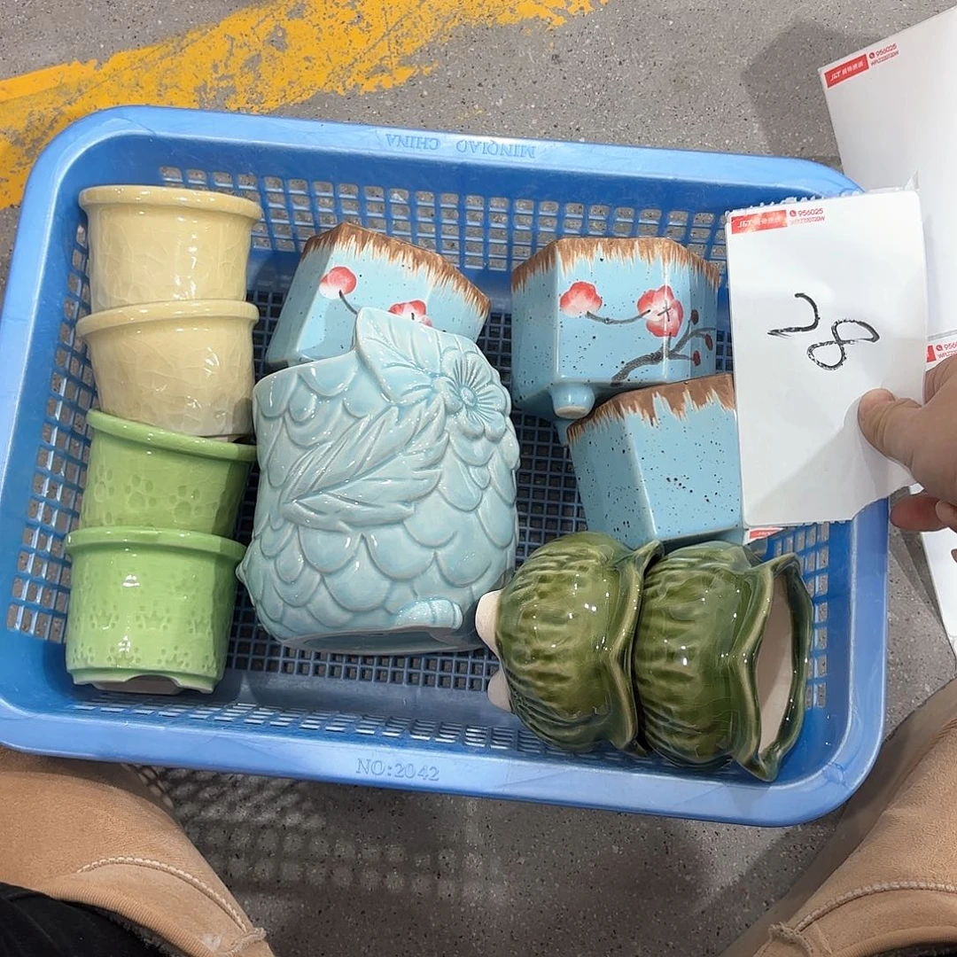 陶瓷陶瓷花盆，多肉花盆