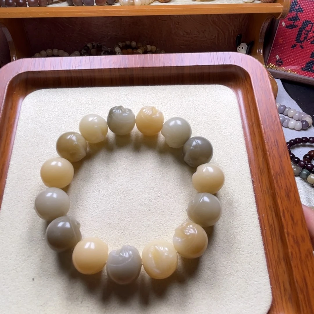 菩提根/象牙果手串落***海189微瑕