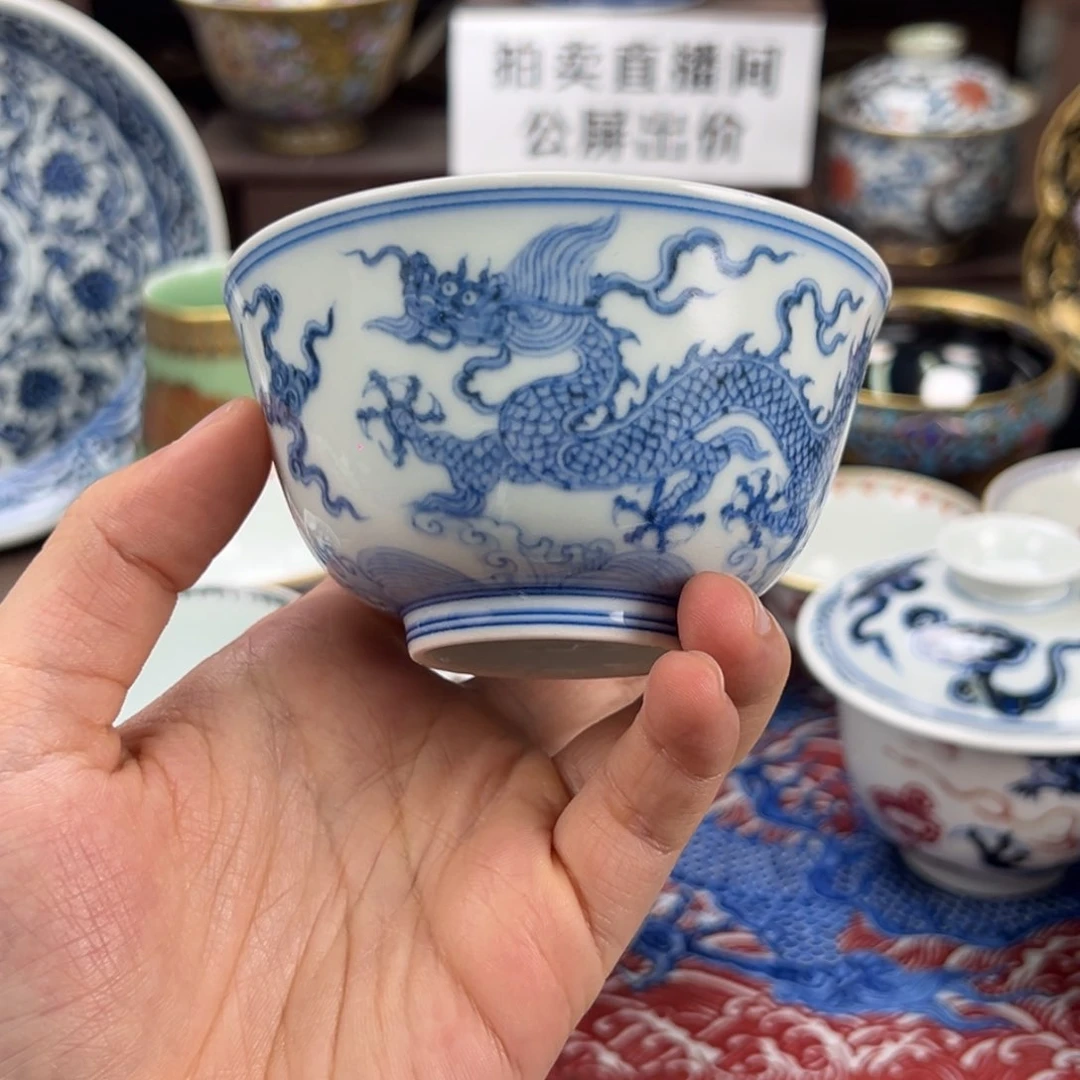 哐***跳瓷片景德镇手工手绘陶瓷