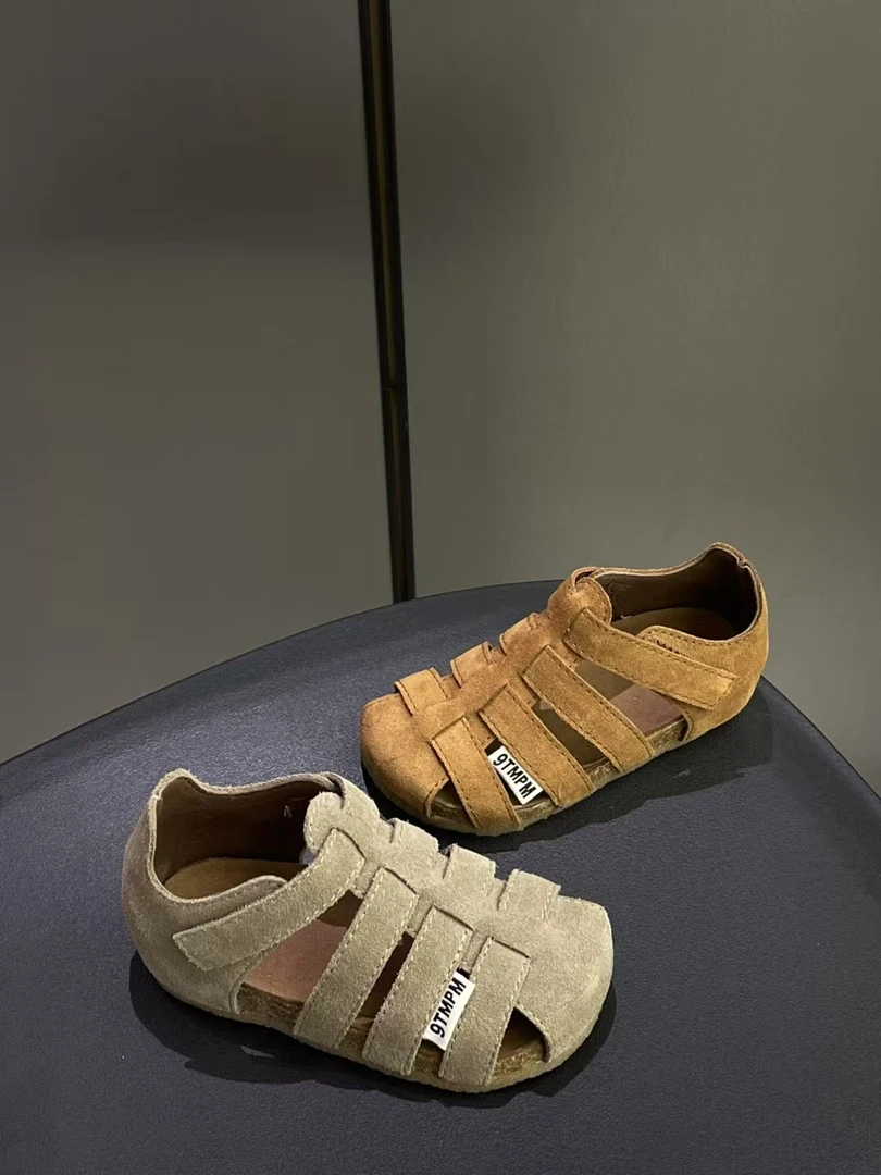 波点罗马凉鞋2025新款春季公主鞋时尚软底女童单鞋5BGDS016