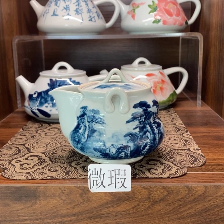 釉下老陶泥手工绘制