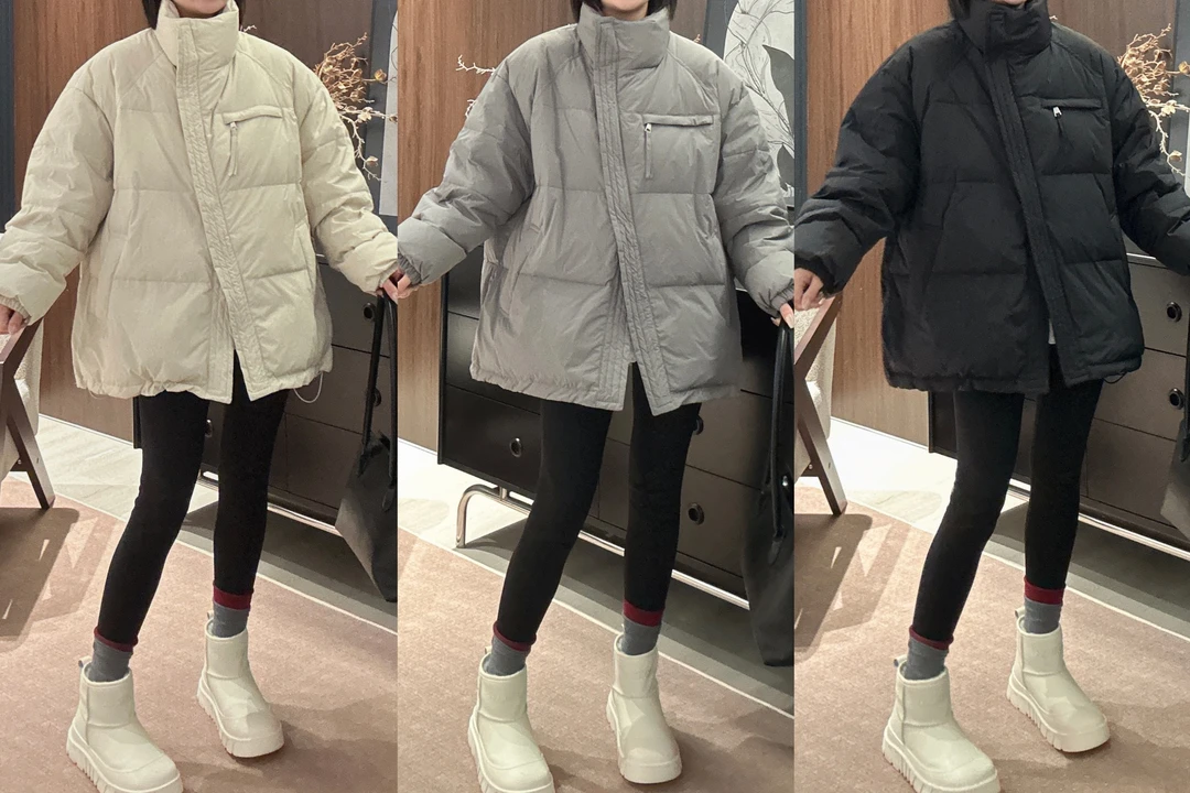 Dayuan 欧货立领不规则显瘦简约羽绒服