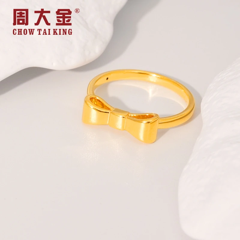 【YT专属】足金999蝴蝶结简约甜美轻奢可爱配件 精致礼物 1.3