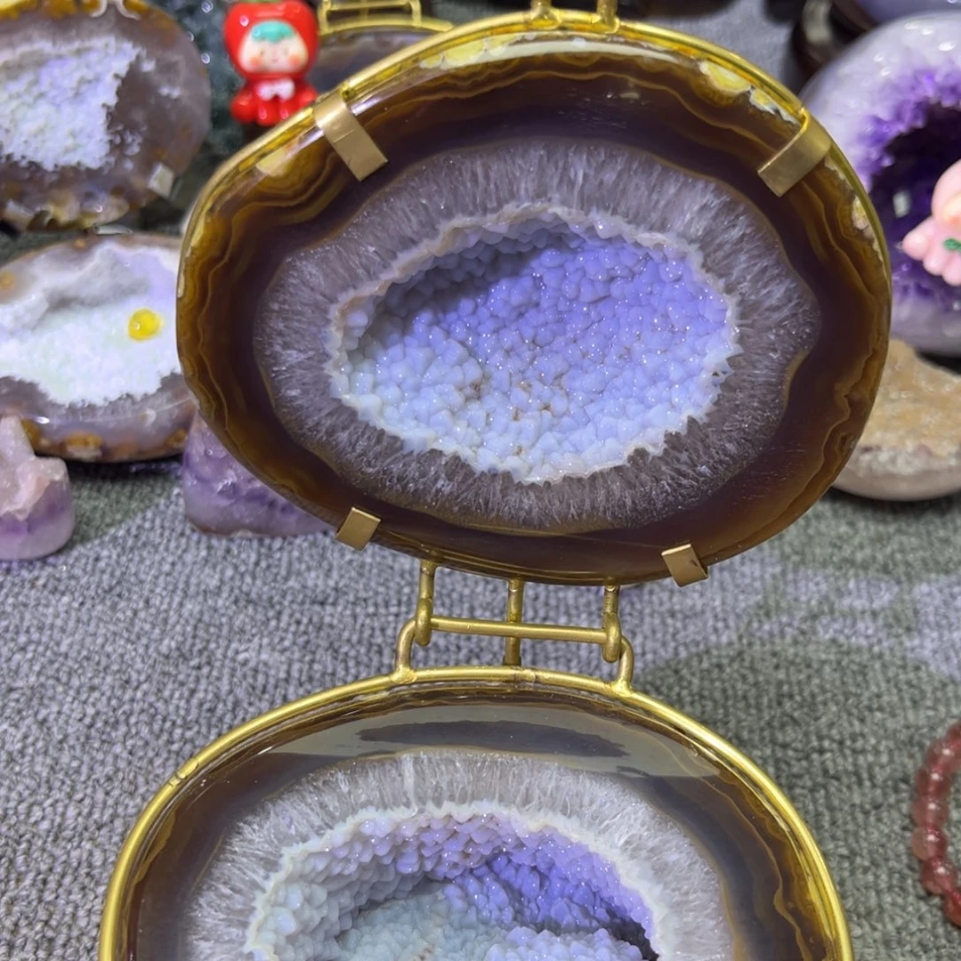 摆件紫晶未镶嵌水晶