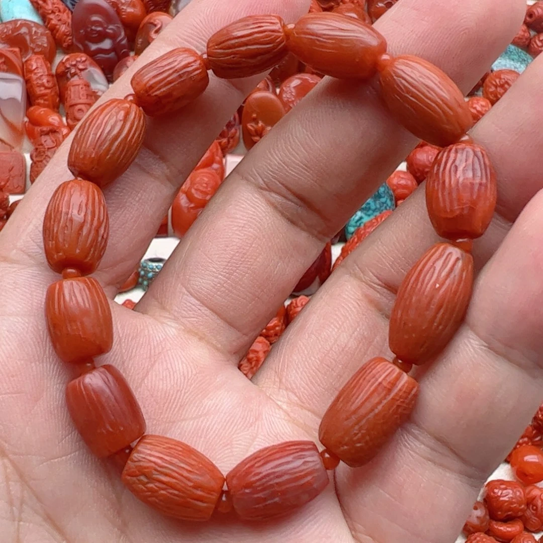 南红玛瑙定制配饰未镶嵌