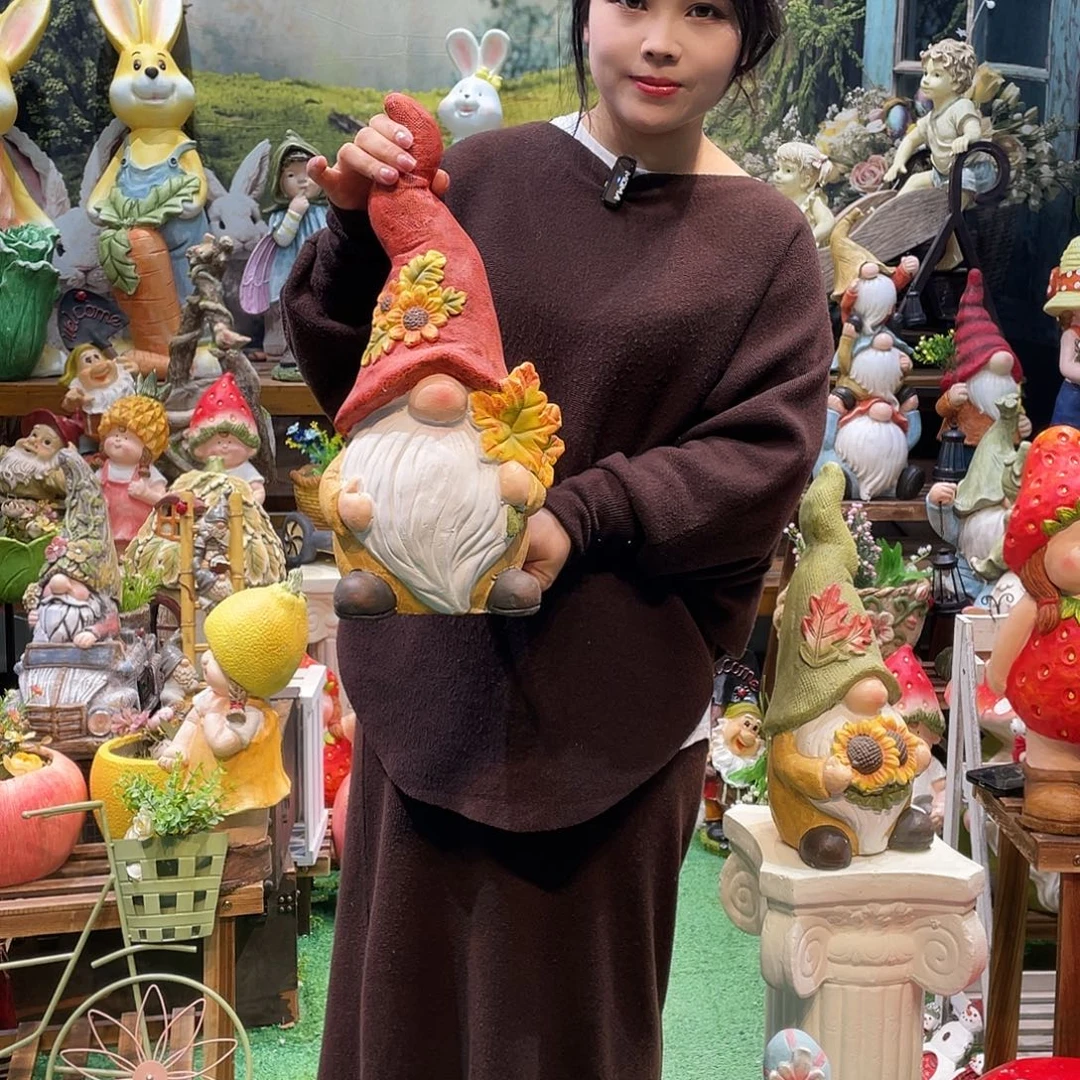 摆件微瑕花园摆件红红火火