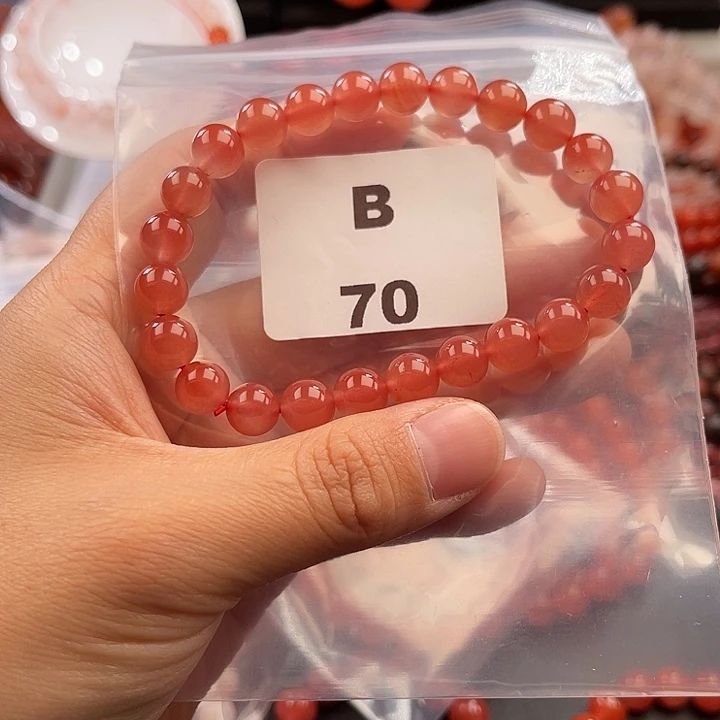 南红玛瑙未镶嵌多样性发货默认微瑕称重8mm