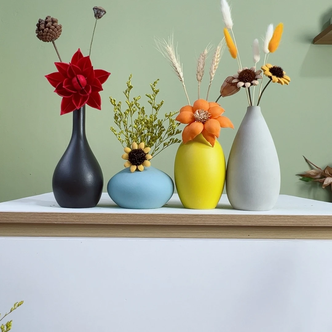 摆件花瓶带花高度20-30厘米左右