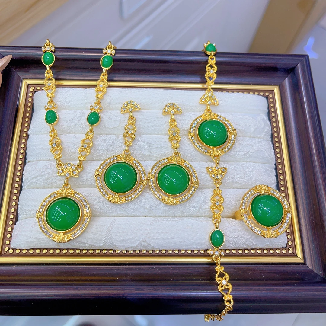 钛钢项链 2010新款四件套钛钢材质项链戒指手链耳环