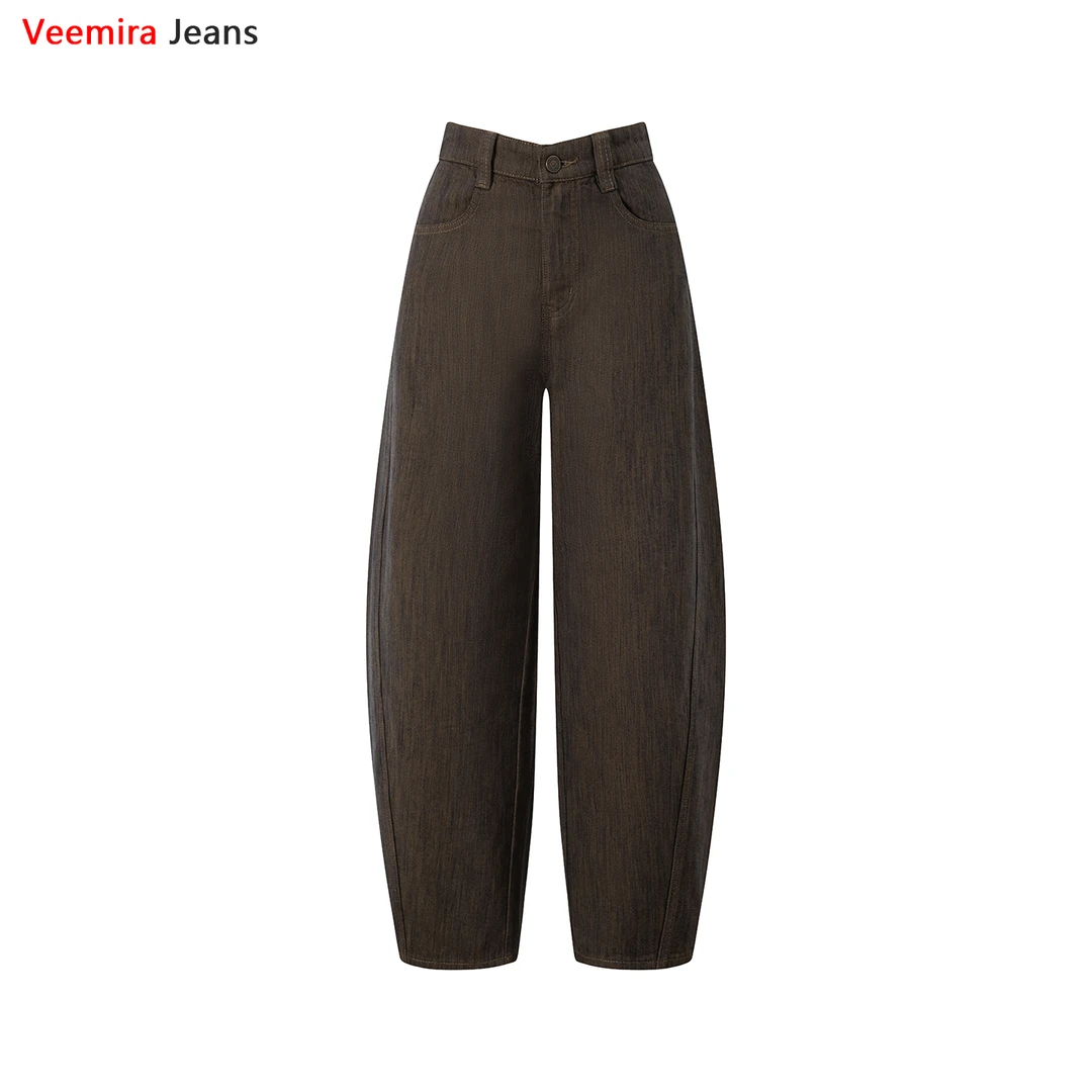 哈伦牛仔裤女2025新款老钱风显瘦百搭宽松时尚潮流多巴胺穿搭