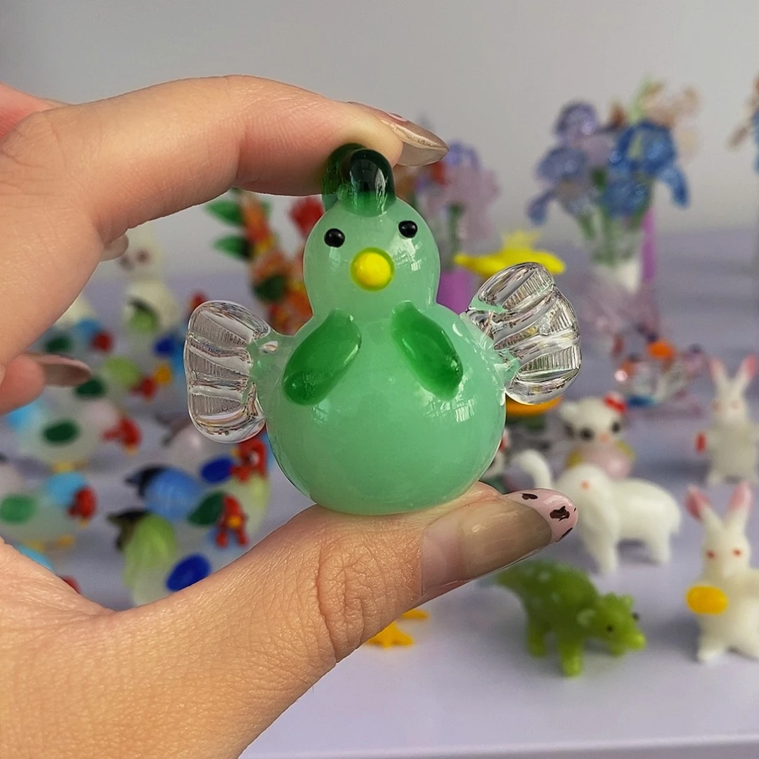 手工艺品琉璃小鸡