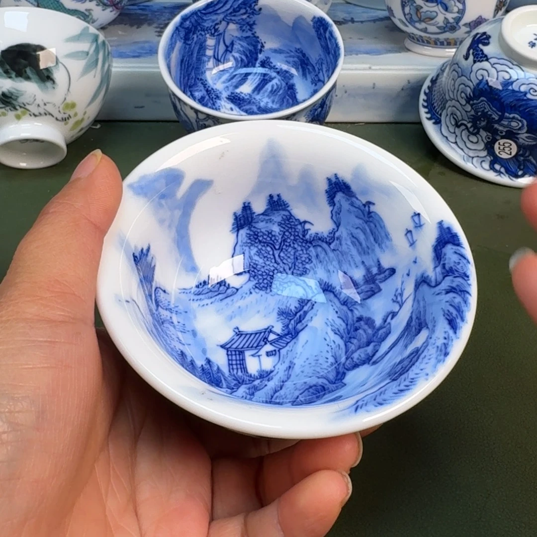 陶景德镇纯手绘茶具圆圆203