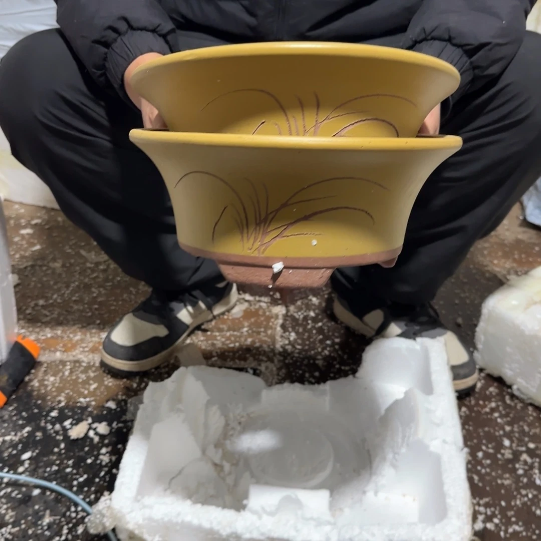 紫砂花盆口径23.10口径