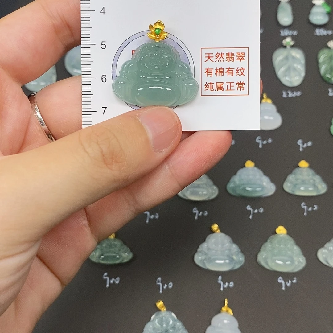 薇****翡翠18K金镶嵌颈饰
