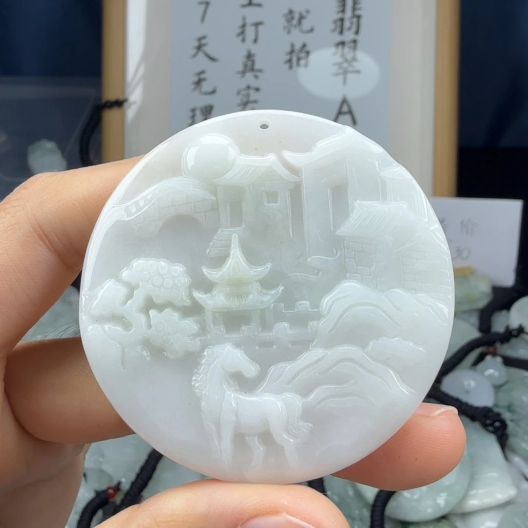 翡翠未镶嵌颈饰翡翠
