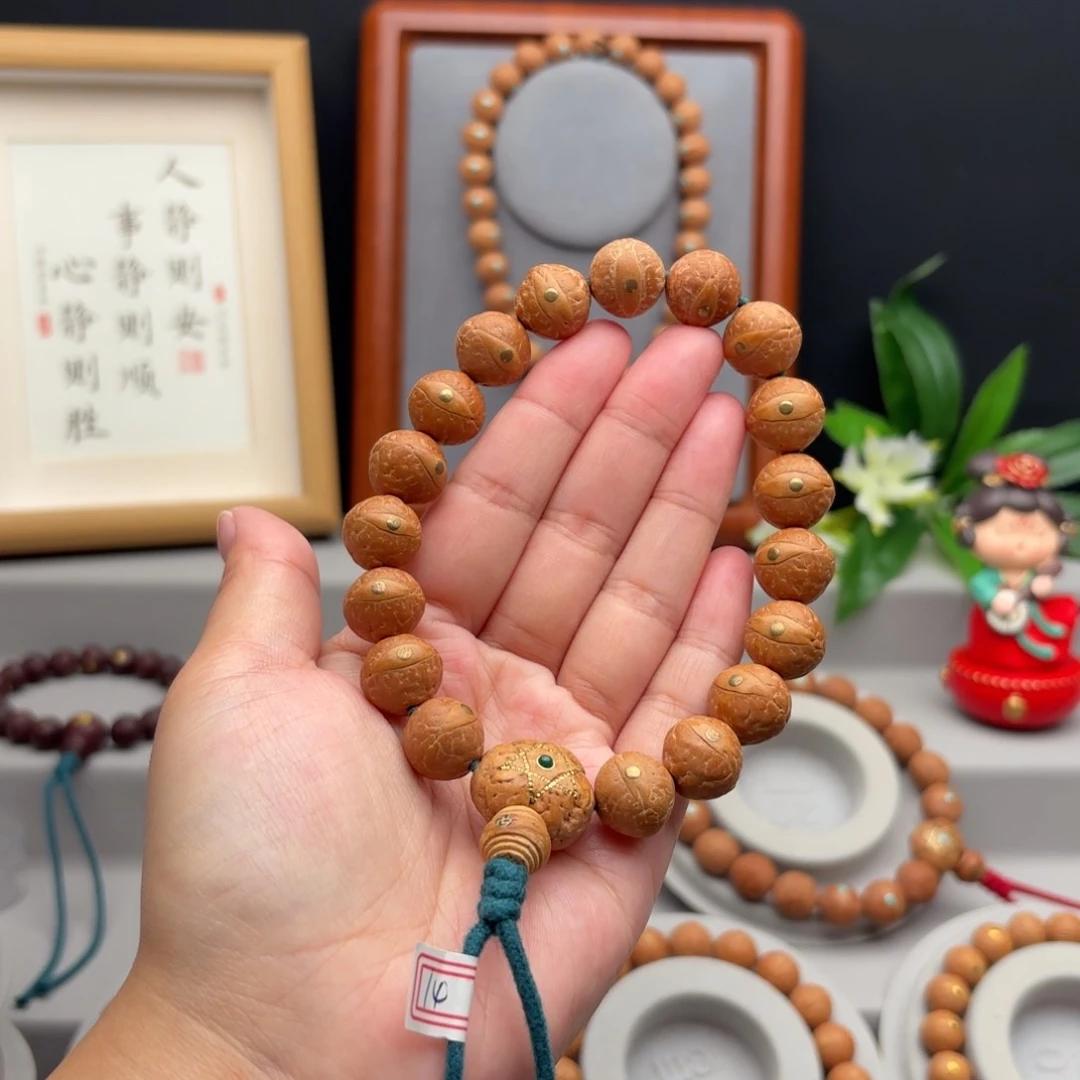 手串凤眼菩提14左右镶嵌手串