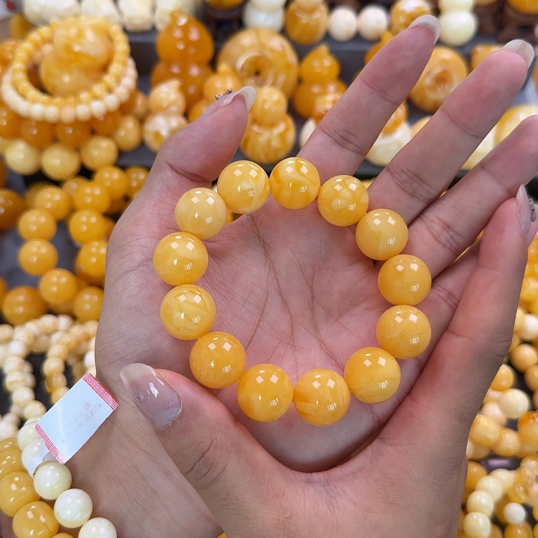 蜜蜡未镶嵌珠宝奇石17mm