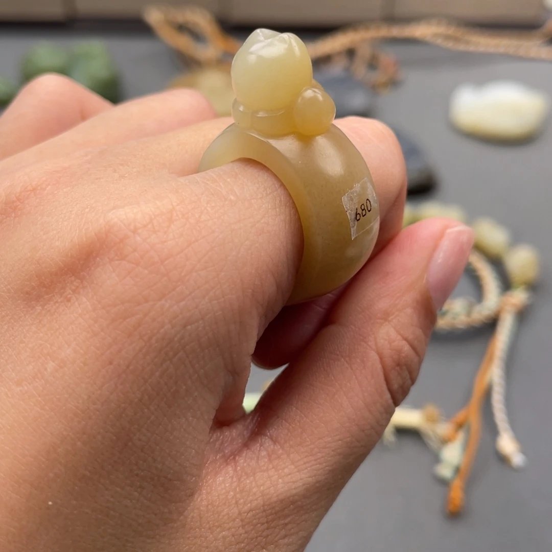 和田玉戒圈17.6未镶嵌