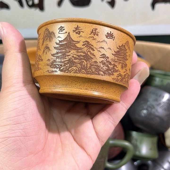 茶杯紫砂全手工紫砂主人杯