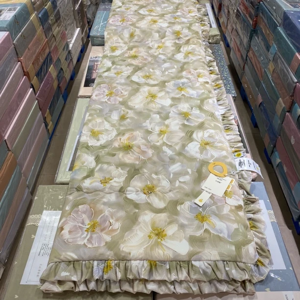 小冰柚PLUS韩版花边4.34斤高克重凉感被冰感丝双人夏凉被A类2x2.3