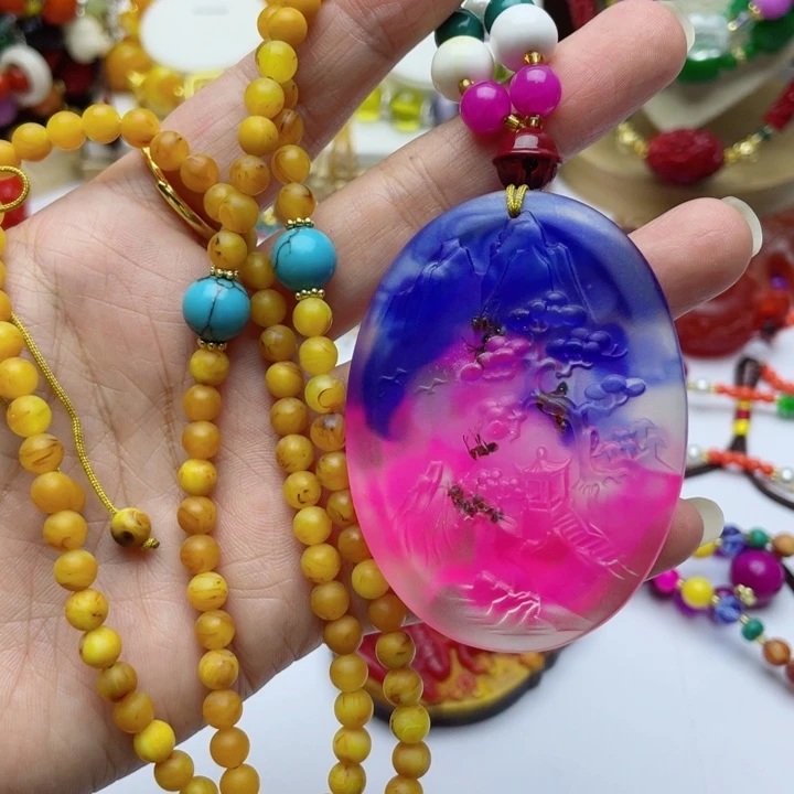 树脂制品48号夜明香项链