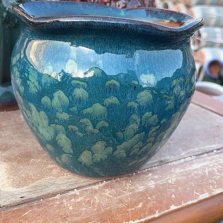 红陶口20高17绿色2个