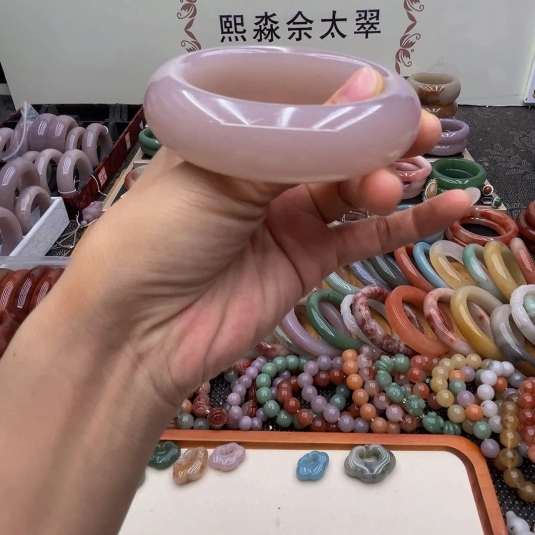 石英质玉未镶嵌圈口58