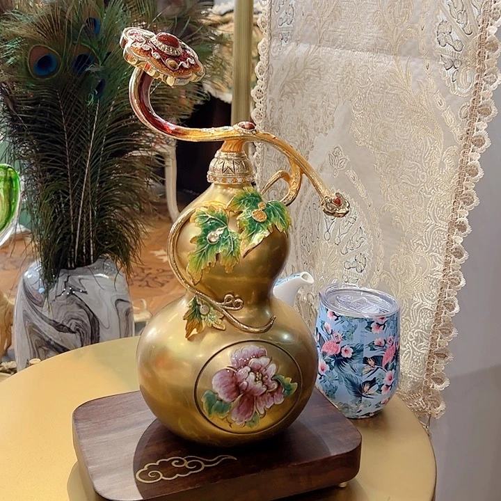 高货黄铜摆件家居绿植