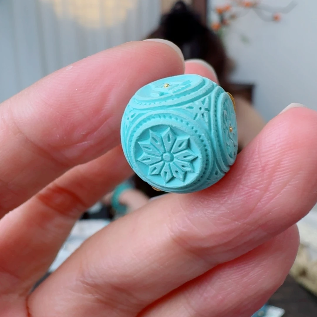 l***度未镶嵌绿松石珠宝奇石