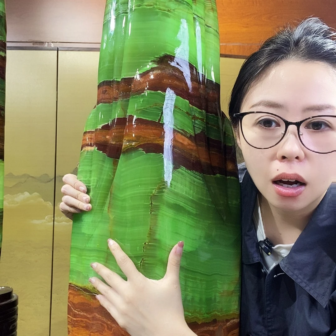 石材山水画作品摆件