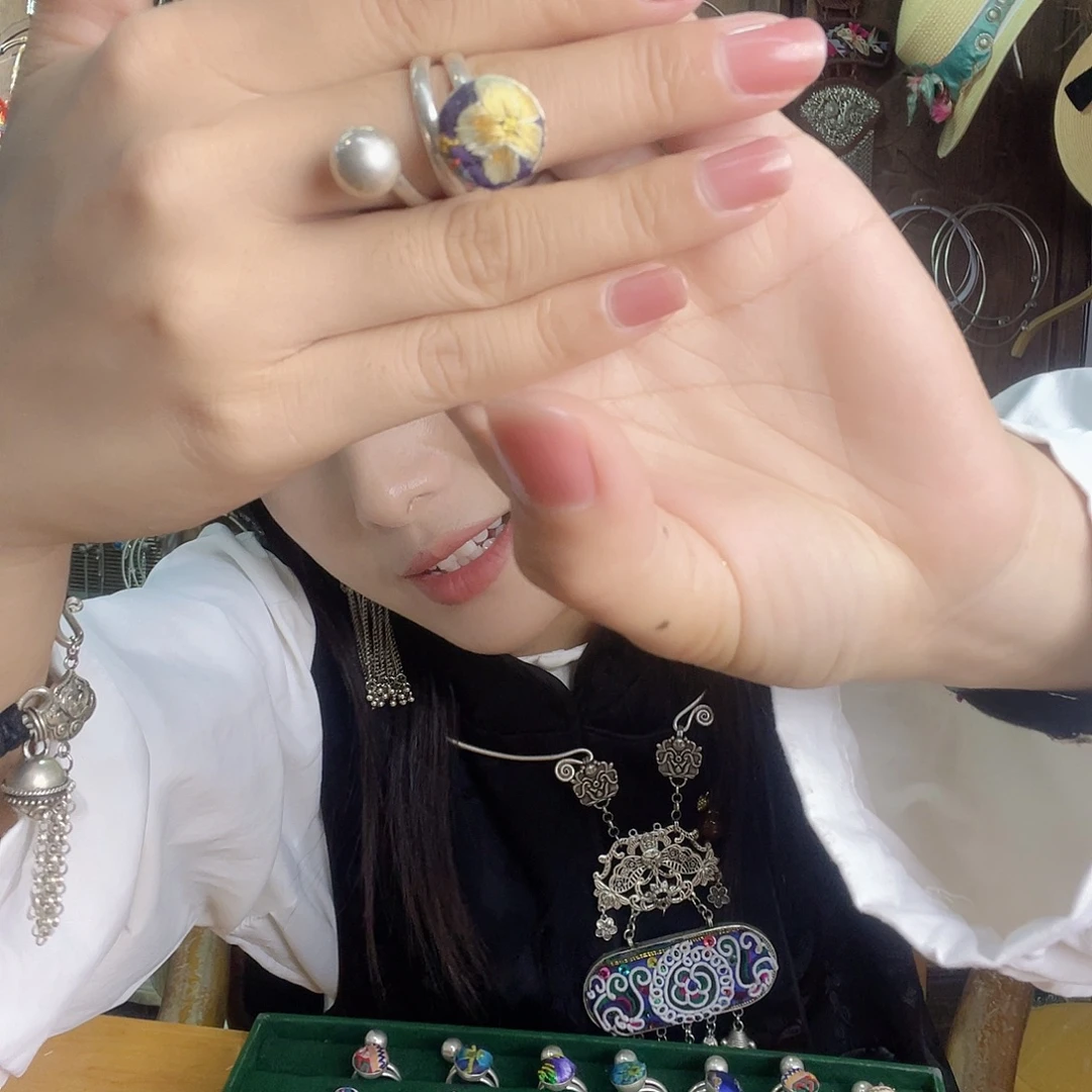 花岗石铁合金戒指