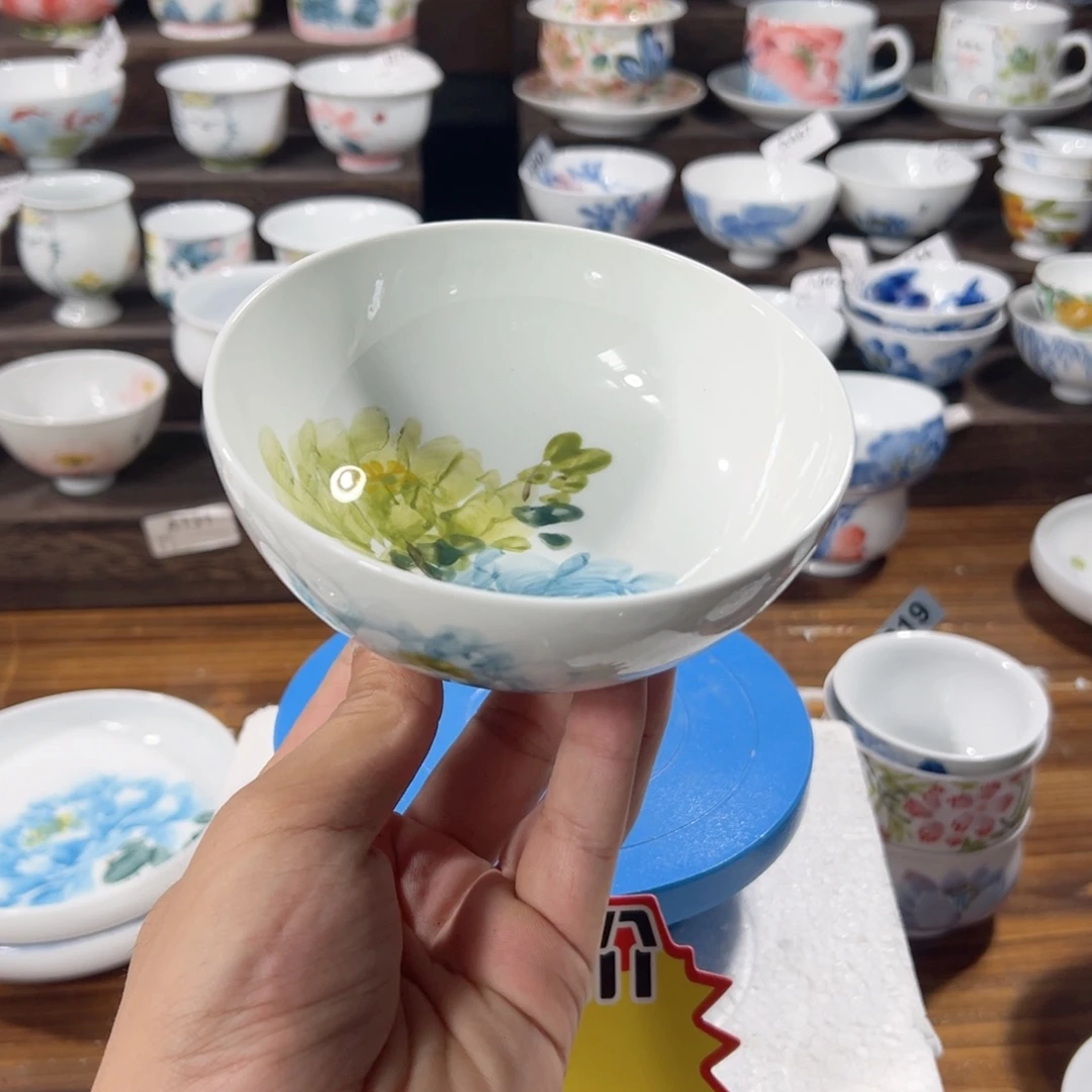 景德镇手工手绘陶瓷4.6寸纯手工碗