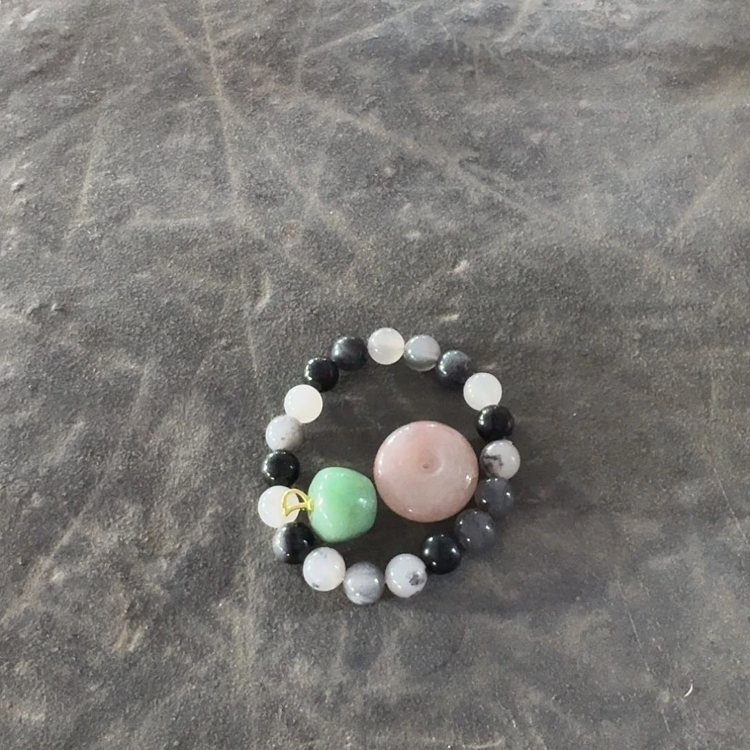 石英质玉未镶嵌颈饰三件 天然玉石 福利款